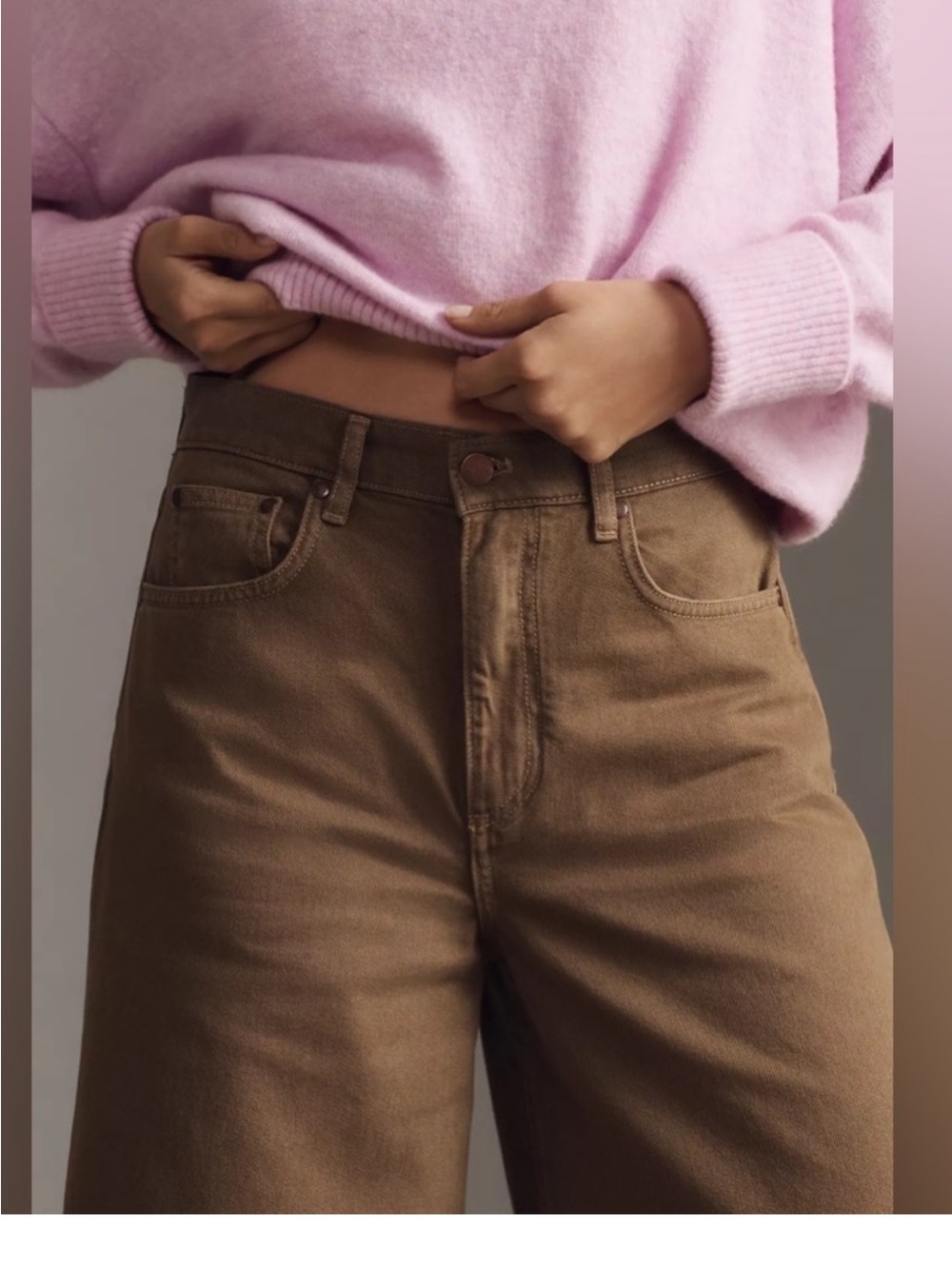Anthropologie Pilcro Moss Wide-Leg High-Rise Puddle Jeans Size 27 Retro Flare - Picture 4 of 15